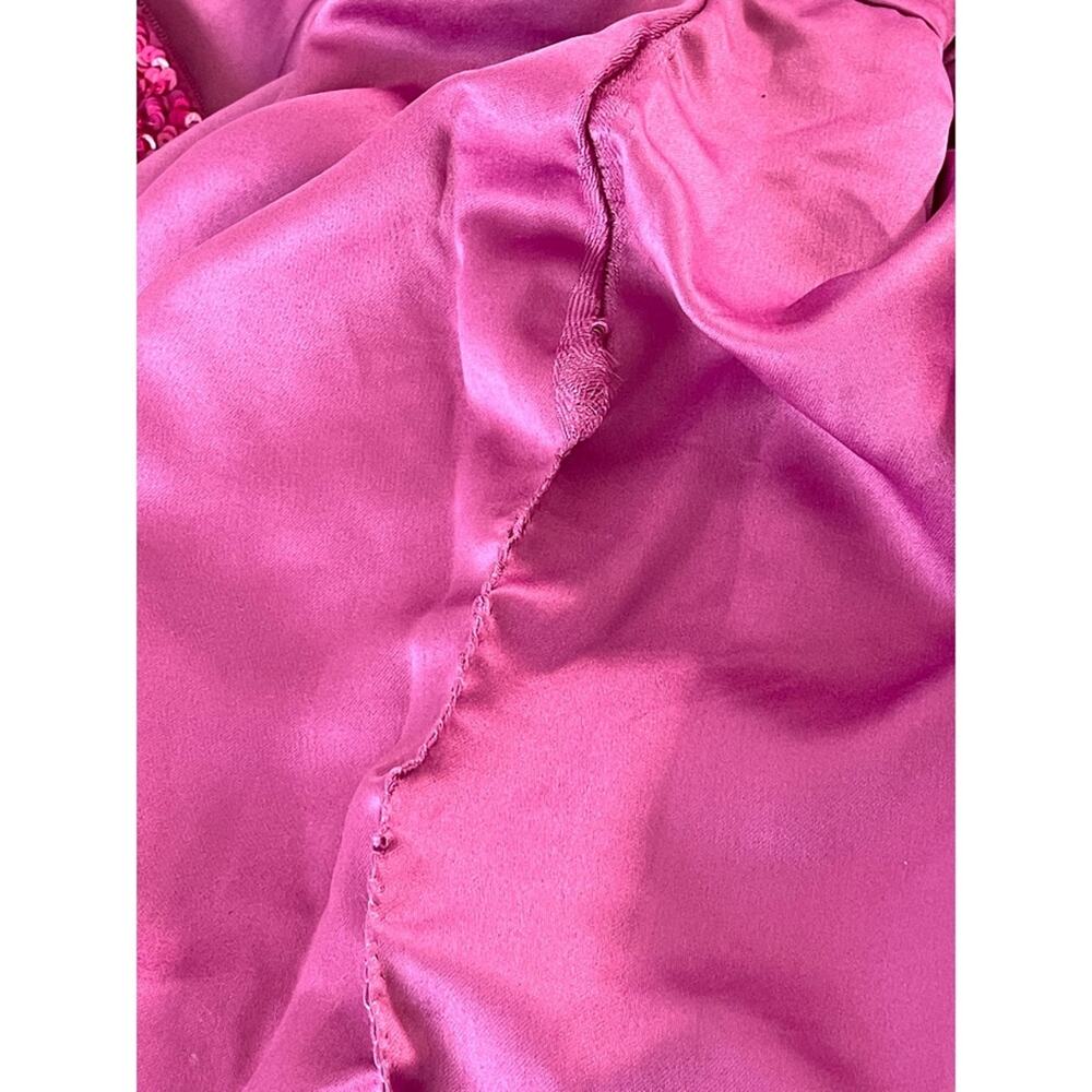 RETROFETE Heather Sequin Embellished Strapless Pink Mini Dress Size Medium - Picture 8 of 12